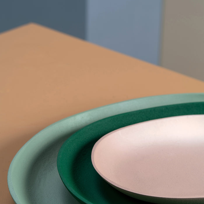 POLSPOTTEN Tray Dienbladen Green - Set van 3