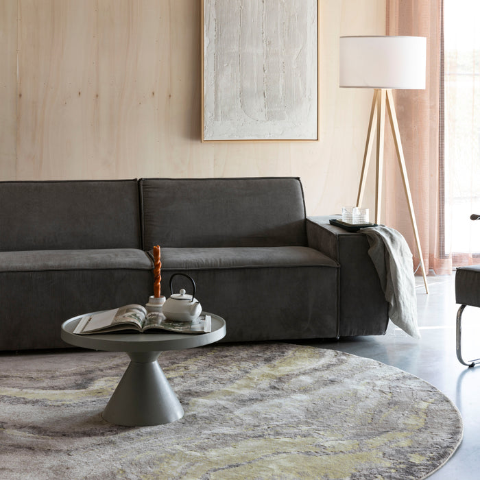 Zuiver Solar Vloerkleed Ø 200 cm - Geel/Grijs