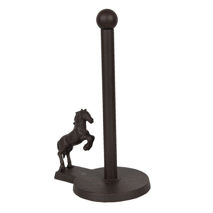 Clayre & Eef Keukenrolhouder  23x15x34 cm Bruin Ijzer Rollenhouder