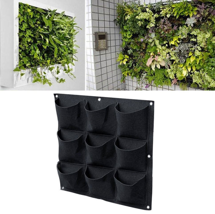 QUVIO Verticale tuin - plant wand met 9 vakken - 50 x 50 centimeter