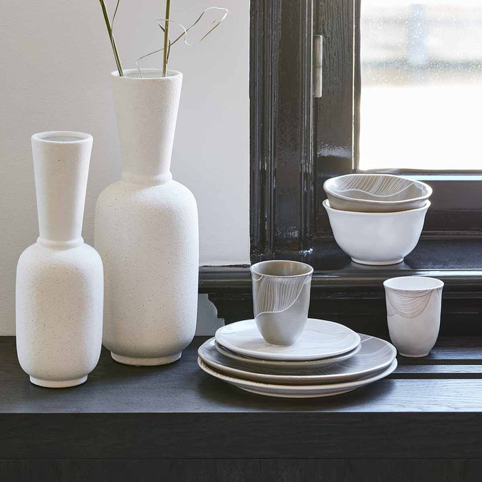 RIVERDALE - Vaas Alicante wit mat 33cm