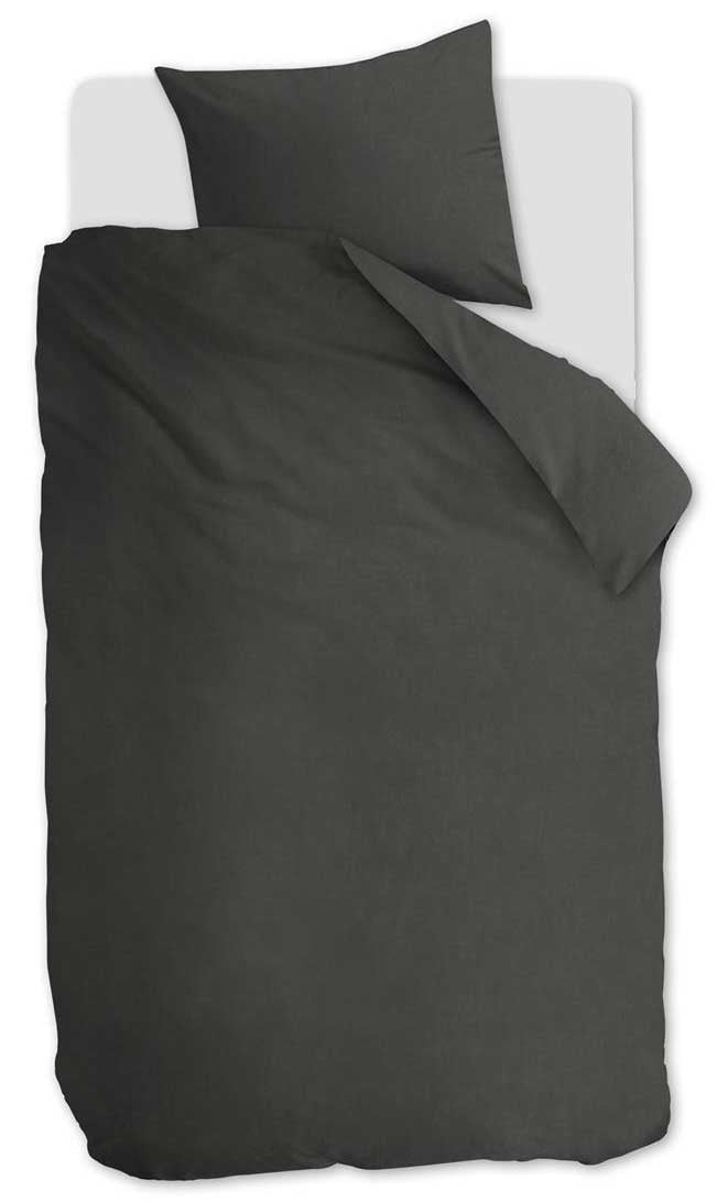 vtwonen Natural Stone Dekbedovertrek 140 x 200/220 cm - Antraciet