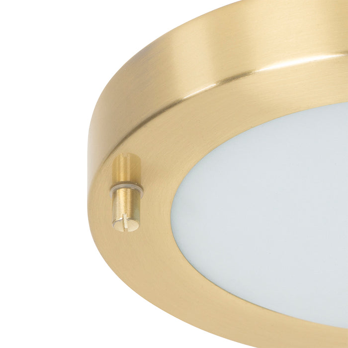 QAZQA Moderne plafonnière goud 18 cm IP44 - Yuma