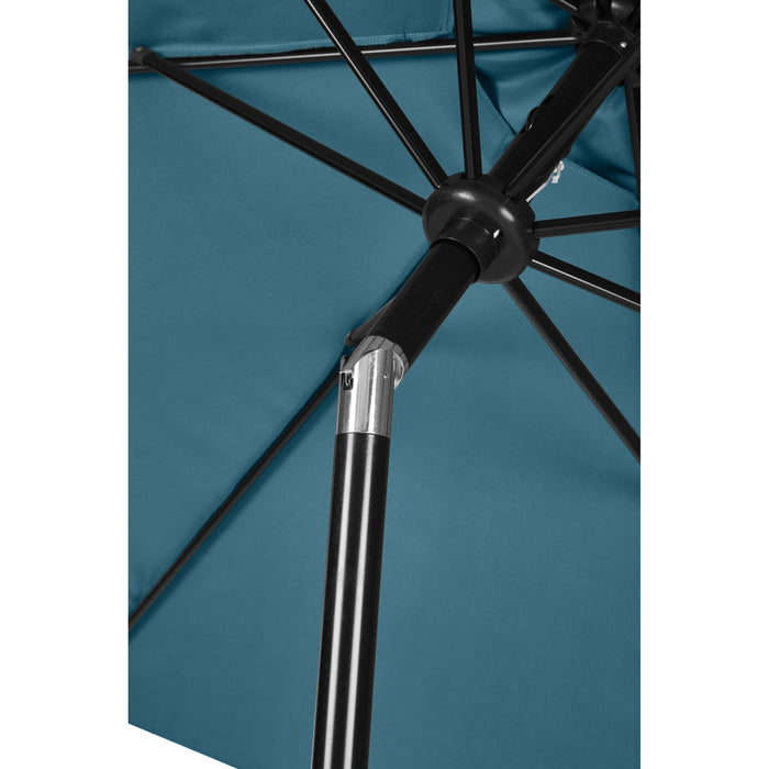 Hioshop Felix parasol met slinger en kantelfunctie Ø 3 m, blauw.