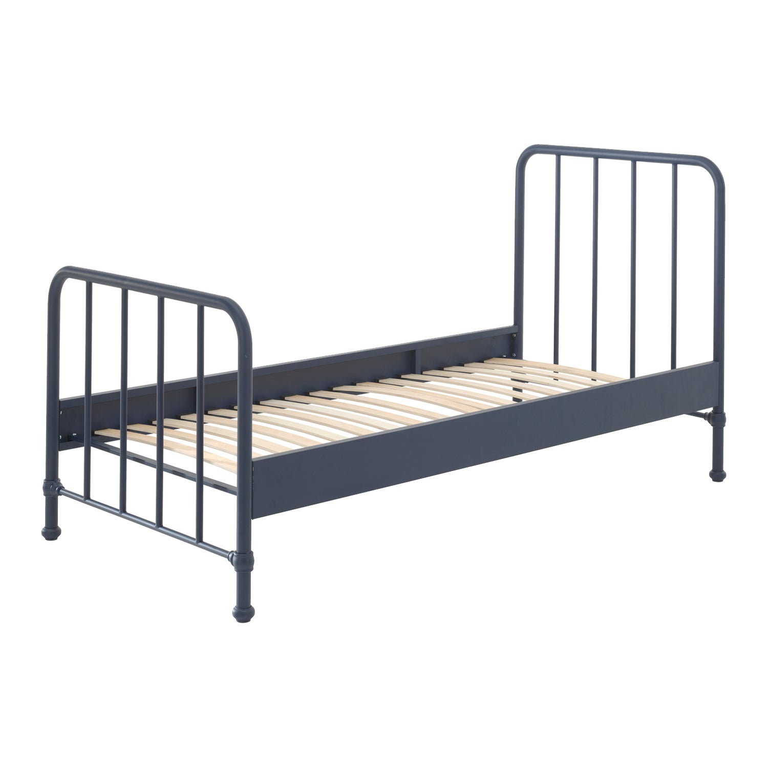 Vipack Bronxx Bed 90 x 200 cm - Blue Denim