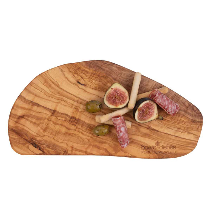 Bowls and Dishes Pure Olive Wood Tapasplank 30 x 35 cm