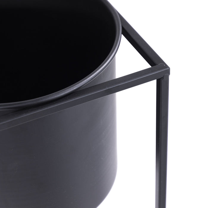 Lifa Living Violet Plantenbak Zwart - set van 2