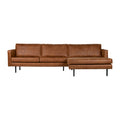 WOOOD Rodeo Chaise Longue Rechts - Eco-leder -  Cognac