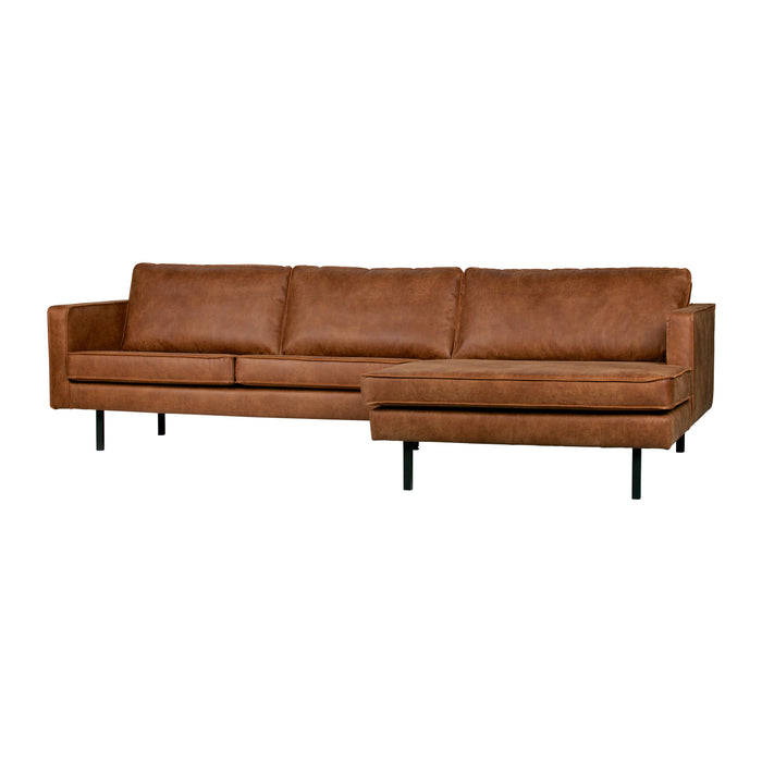 WOOOD Rodeo Chaise Longue Rechts - Eco-leder -  Cognac