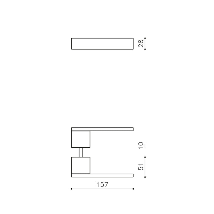 Olivari deurkruk Total antraciet mat titaan PVD