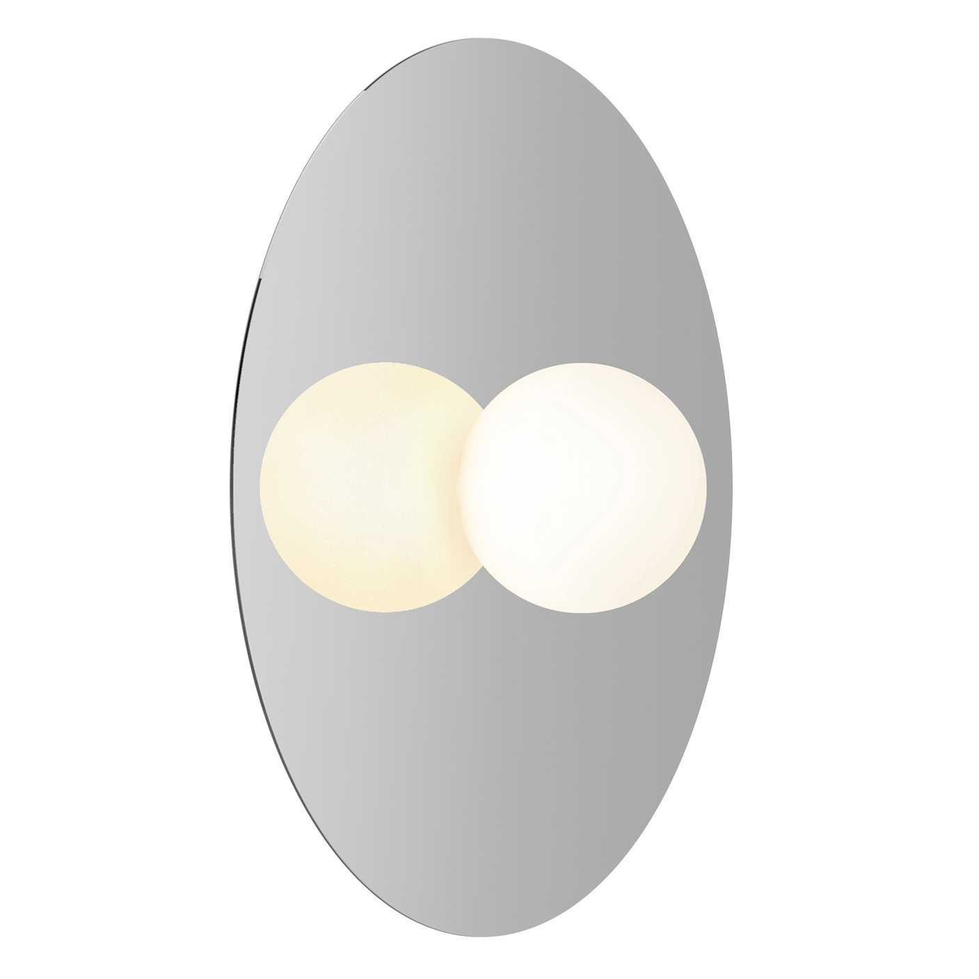 Pablo Bola Disc Flush 18 wandlamp LED chroom