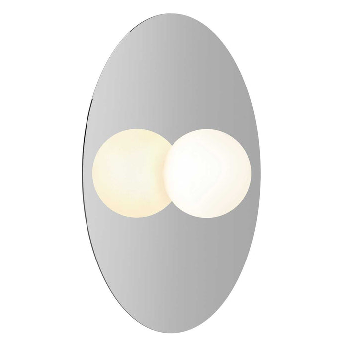 Pablo Bola Disc Flush 18 wandlamp LED chroom