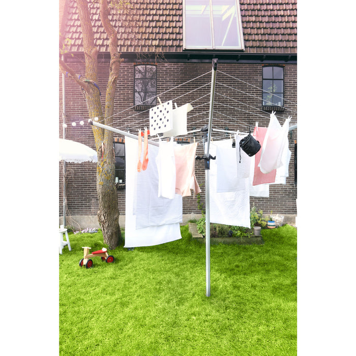 Brabantia Lift-O-Matic Advance Droogmolen 50 m + Grondanker