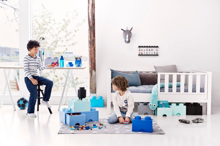 LEGO - Opbergbox Brick 2, Blauw - LEGO