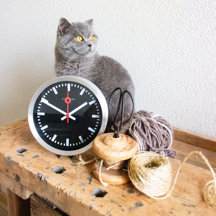 NeXtime Station Stripes Klok Ø 19 cm