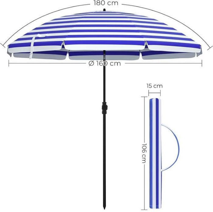 MIRA Home  Parasol  Zonwering met UPF 50+   180x160