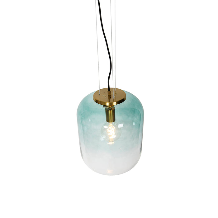 QAZQA Hanglamp bliss - Groen - Design - D 300mm