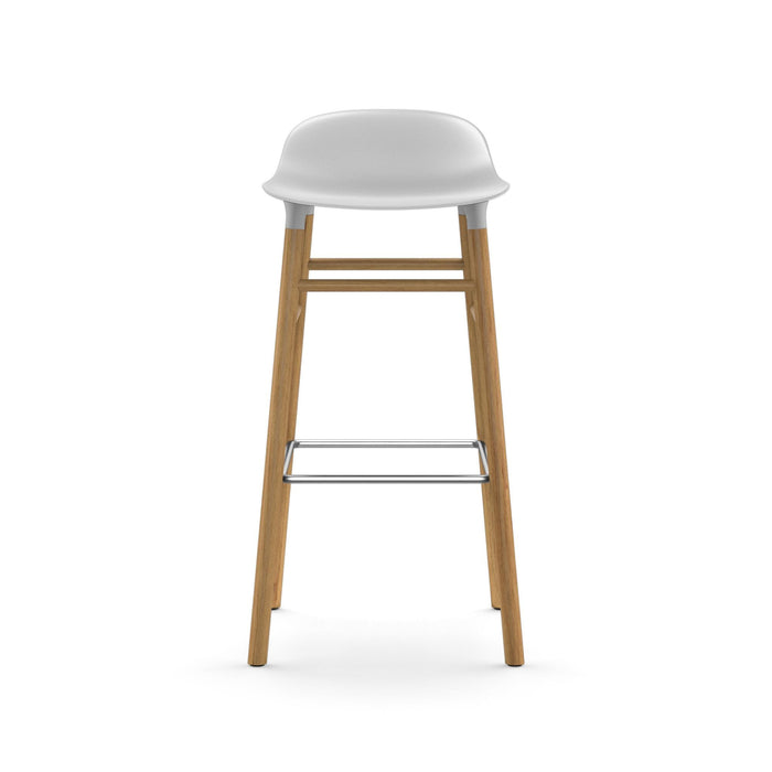 Normann Copenhagen Form Barkruk Low 75 cm - Eiken - Wit