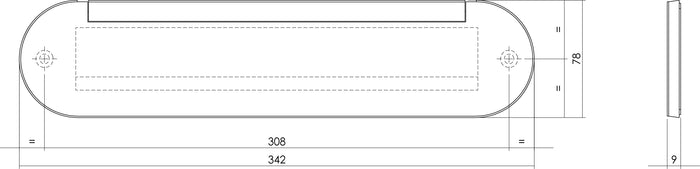 Intersteel Tochtwering ovaal messing ongelakt