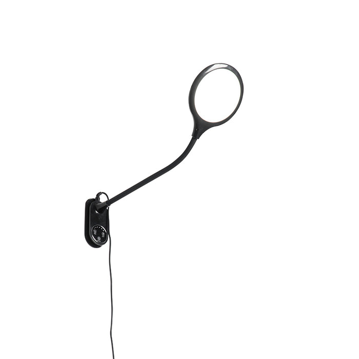 QAZQA Tafel- en wandlamp zwart incl. LED met touch dimmer- Joni