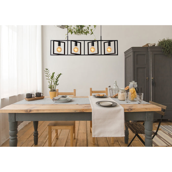 Lucide ROTAX Hanglamp - Zwart