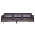 WOOOD Rodeo 3-zitsbank - Eco-leder -  Zwart