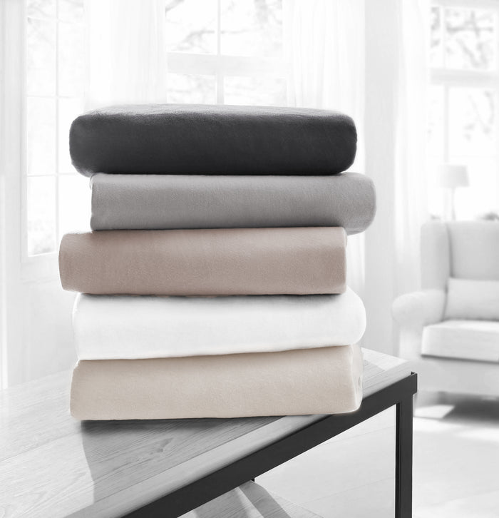 Eleganzzz Laken Flanel licht grijs