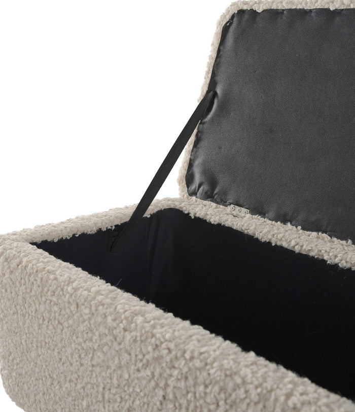 Lisomme Sem Teddy Bankje met Opbergruimte - Grijs