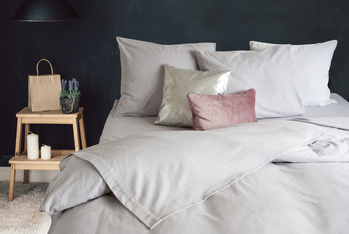 Eleganzzz Laken Flanel licht grijs