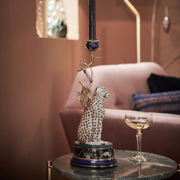 &k amsterdam Kandelaar Luipaard