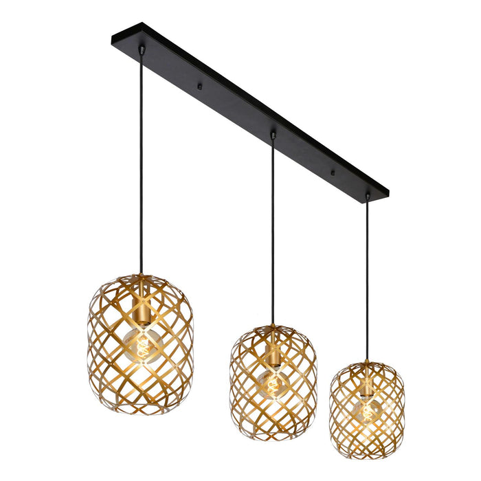 Lucide WOLFRAM Hanglamp - Mat Goud | Messing