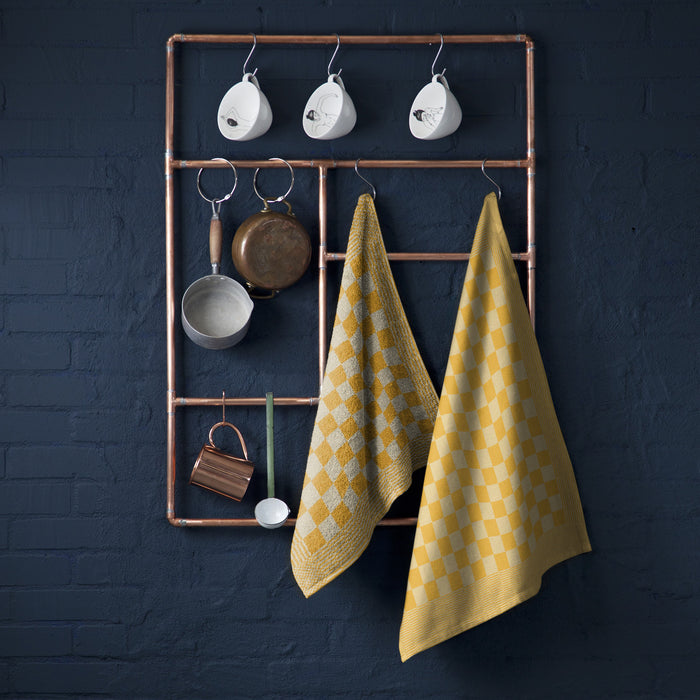 DDDDD 2x theedoek + 2x keukendoek Barbeque - Ochre