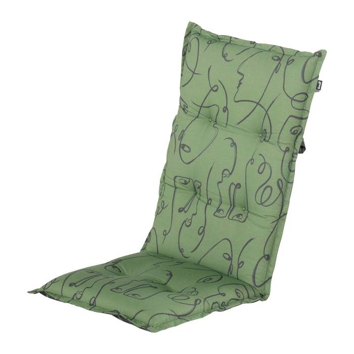 Hartman Faces Tuinkussen - Groen - 123 x 50 cm