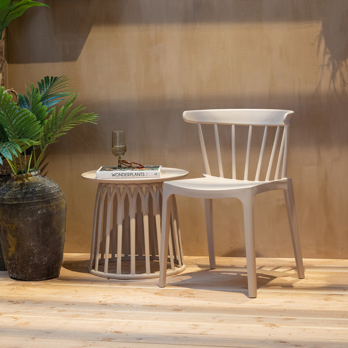 Woood Bliss Spijlenstoel - Nude