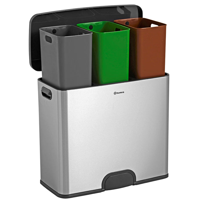 Homra 'Kick me' Afvalemmer met Sensor 45 Liter (15+15+15 liter)