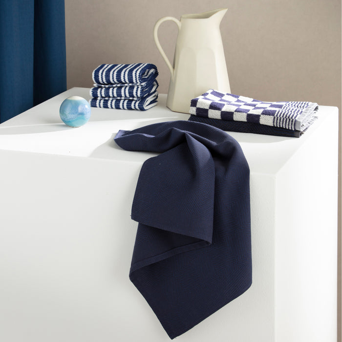 DDDDD 2x theedoek + 2x keukendoek Cisis - Navy