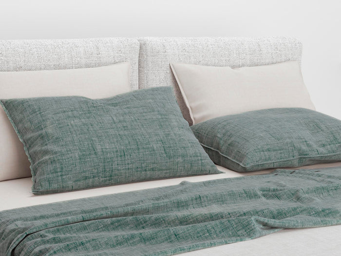 Zo Home Lino Kussensloop Linnen Look emerald green