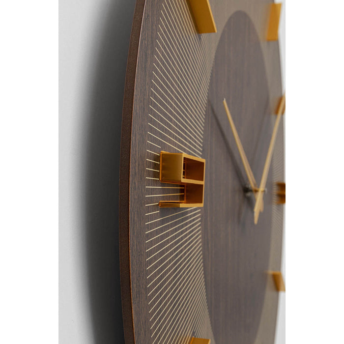 Wandklok Levi 60cm bruin Kare Design