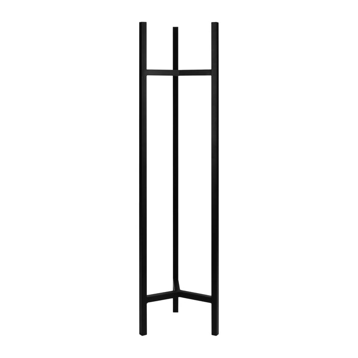 QUVIO Plantenstandaard inclusief pot - 22x22x90 cm - Zwart - L