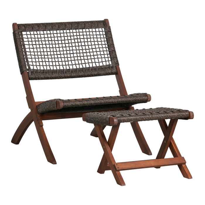 Woood Lois Klapstoel - Donkerbruin