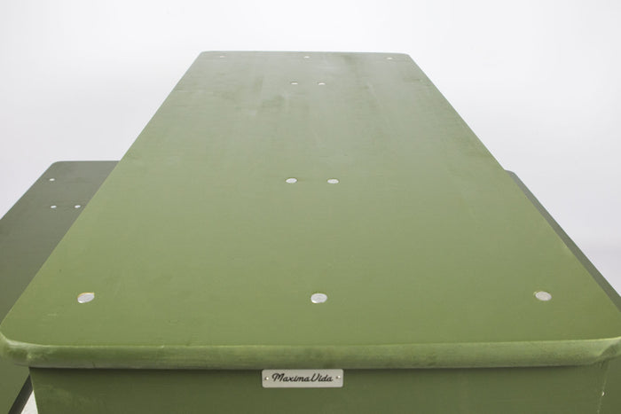 Inklapbare bierset Berlijn 120 cm olijfgroen