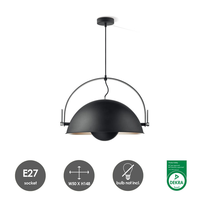 Home sweet home Fabriq Bow Hanglamp - Zwart