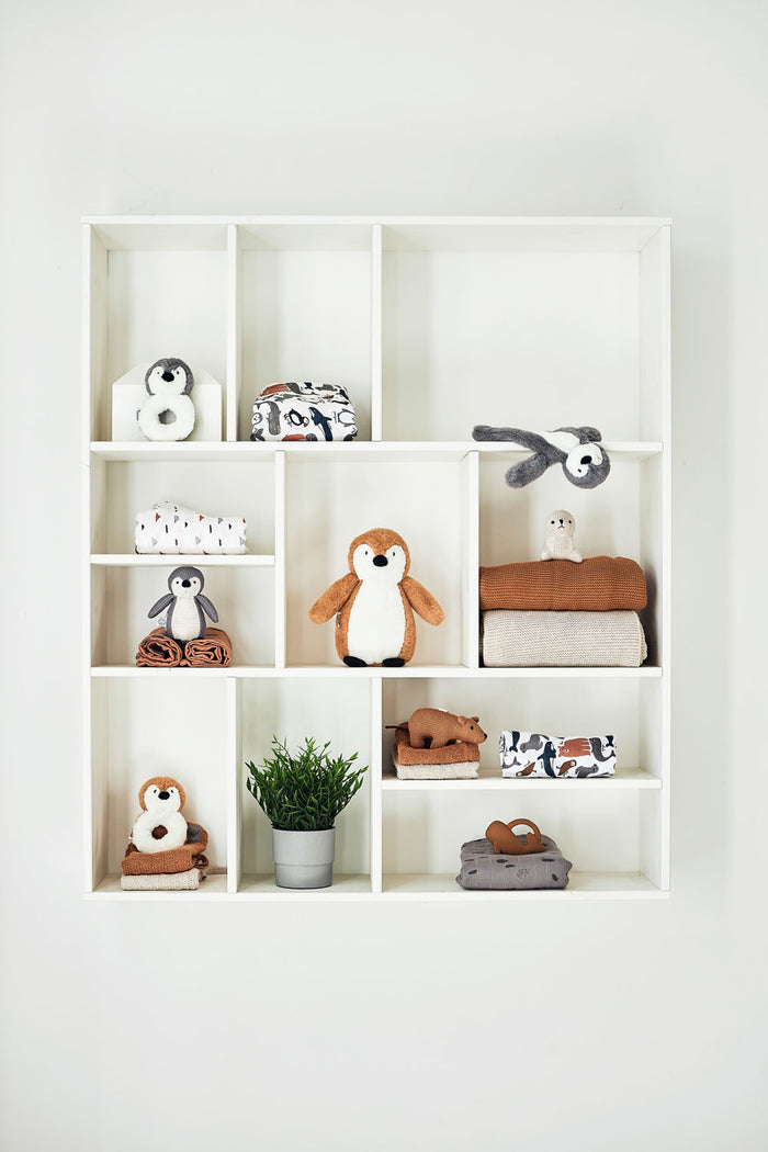 Jollein rammelaar pinguïn caramel (13 centimeter)