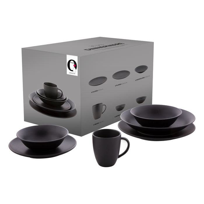 vtwonen Serviesset 36-delig - Zwart