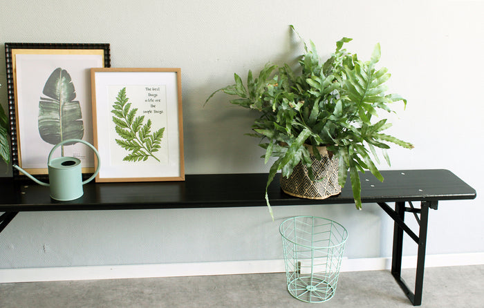 Inklapbare bierbank Berlijn zwart 200 cm