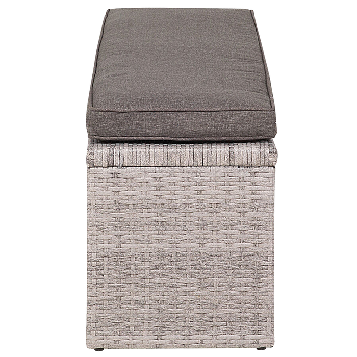 Beliani - VITERBO - Loungeset voor 8 - Grijs - PE rotan