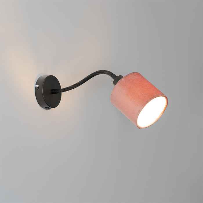 QAZQA Wandlamp merwe - Roze - Modern - L 10cm