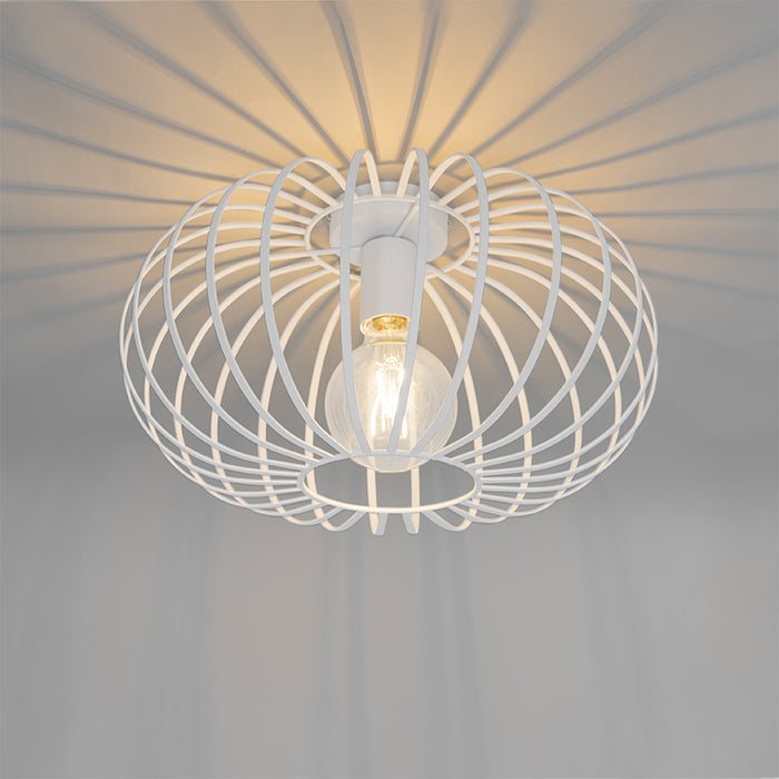 QAZQA Design plafondlamp wit 39 cm - Johanna