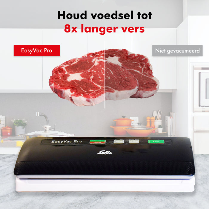 Solis Vac Pro 569 Vacumeermachine - Slangaansluiting - Zwart|Grijs