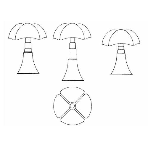 Martinelli Luce Pipistrello Tafellamp